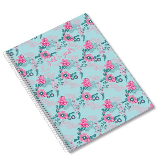 Picture of JUST 4 GIRLS A4 SPIRAL NOTEBOOK 80 SHEETS